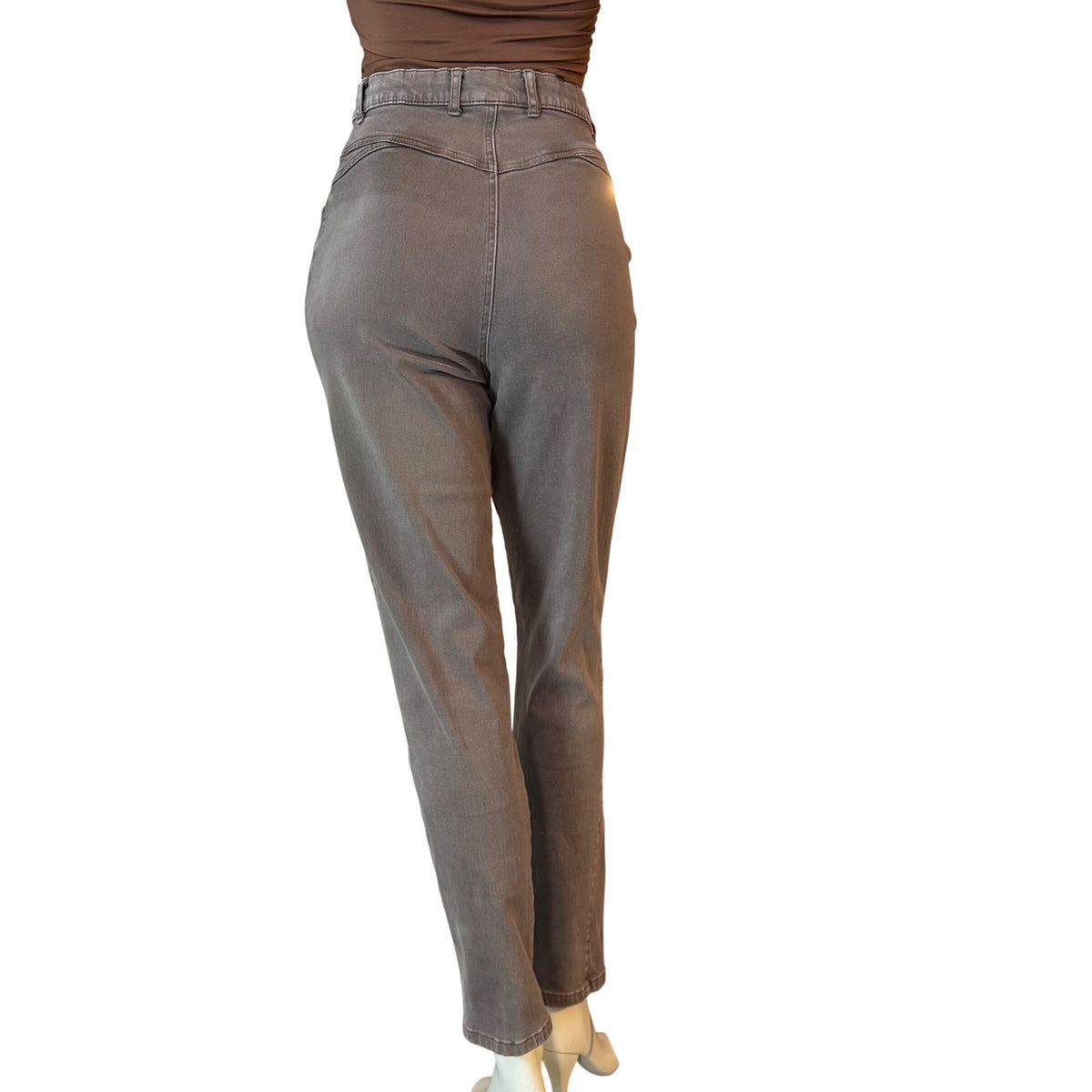 Vintage Seasons Collection Taupe High Rise Jeans | 10 — detail photo 3
