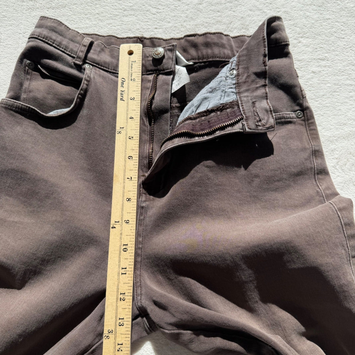 Vintage Seasons Collection Taupe High Rise Jeans | 10 — detail photo 5