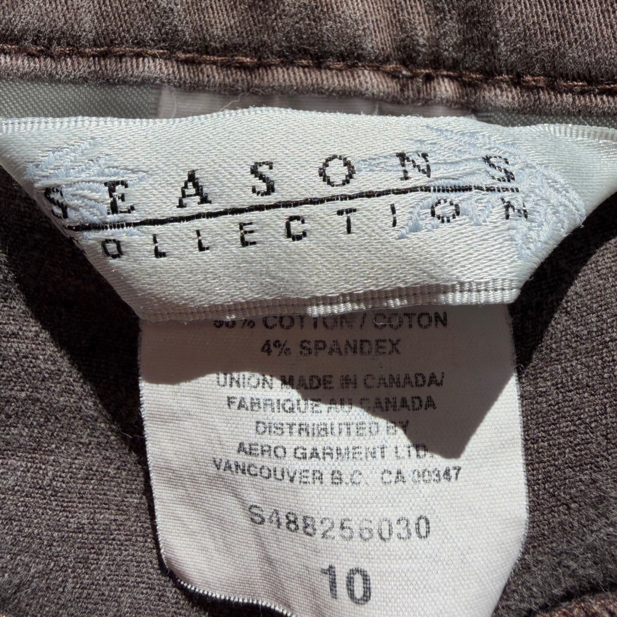 Vintage Seasons Collection Taupe High Rise Jeans | 10 — detail photo 6