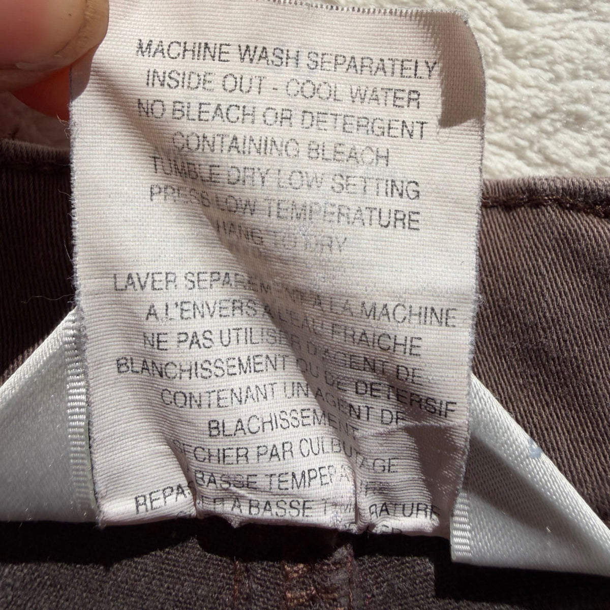 Vintage Seasons Collection Taupe High Rise Jeans | 10 — detail photo 7