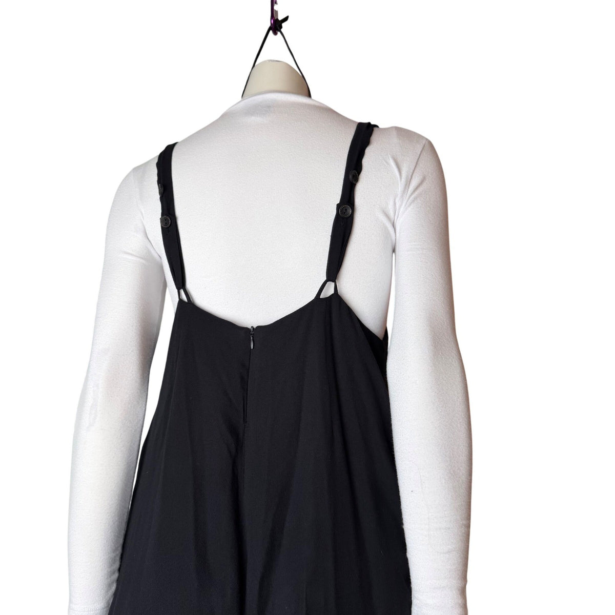 Jackson Rowe Black Cropped Wide Leg Jumpsuit | S — detail photo 3