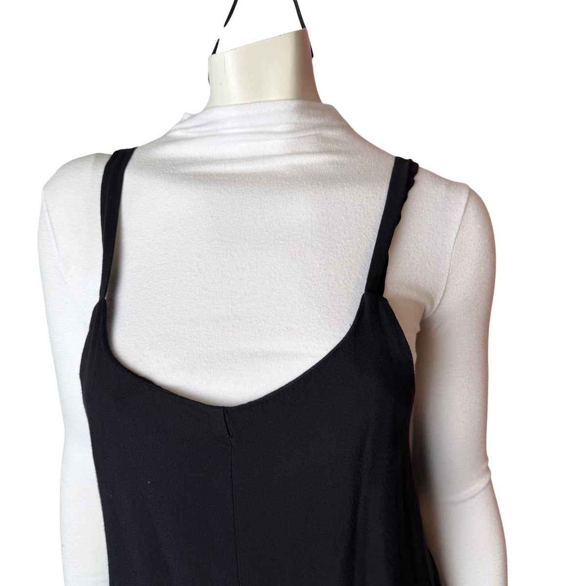 Jackson Rowe Black Cropped Wide Leg Jumpsuit | S — detail photo 6