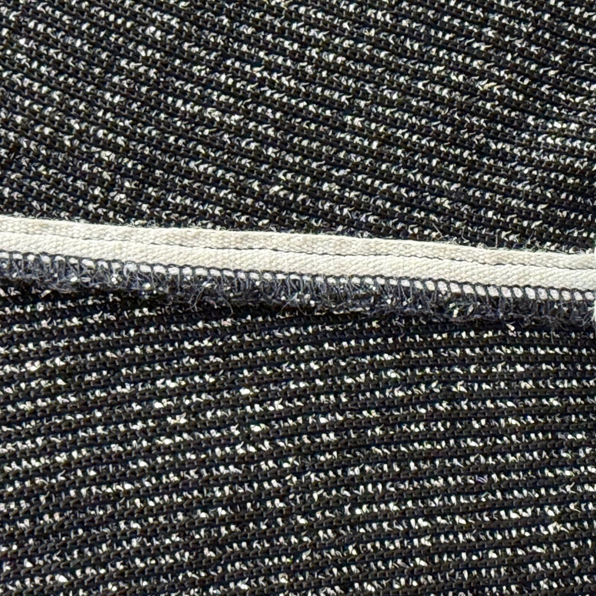 Vintage Koret Silver Metallic Wide Leg Trousers | 26in Waist — detail photo 12