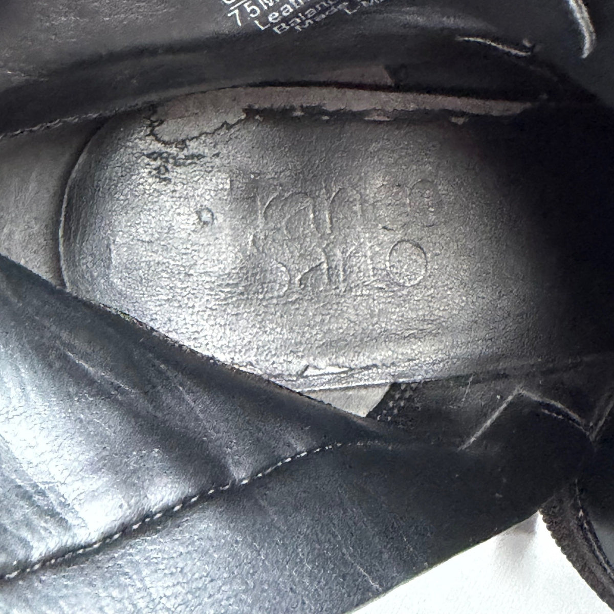 Franco Sarto Malu Black Leather Buckle Boots | 7.5M — detail photo 10