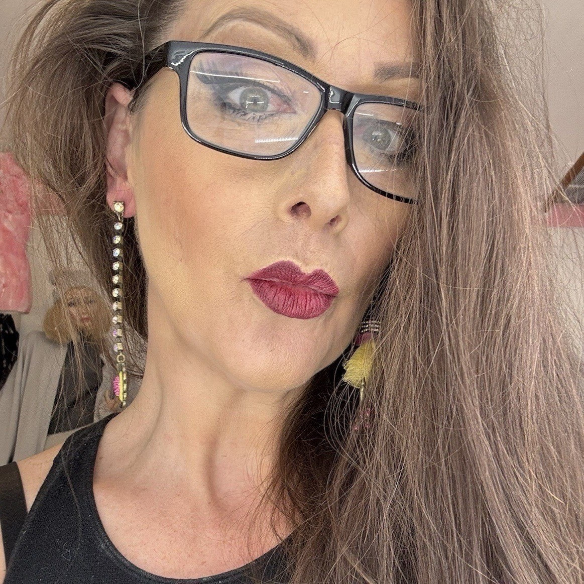 Betsey Johnson Skull Ballerina & Heart Earrings — detail photo 5