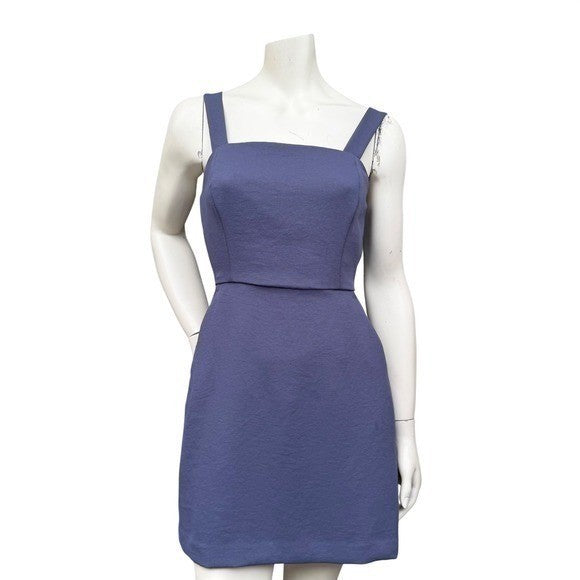 Aritzia Wilfred Periwinkle Bow Back Mini Dress | 6 — detail photo 2