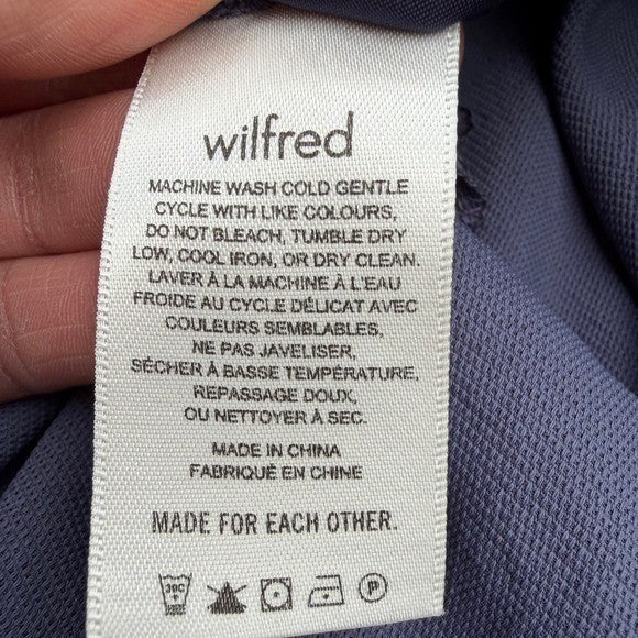 Aritzia Wilfred Periwinkle Bow Back Mini Dress | 6 — detail photo 7