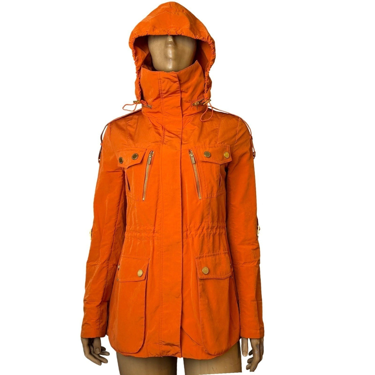 BCBGMAXAZRIA Burnt Orange Utility Anorak | M — front view