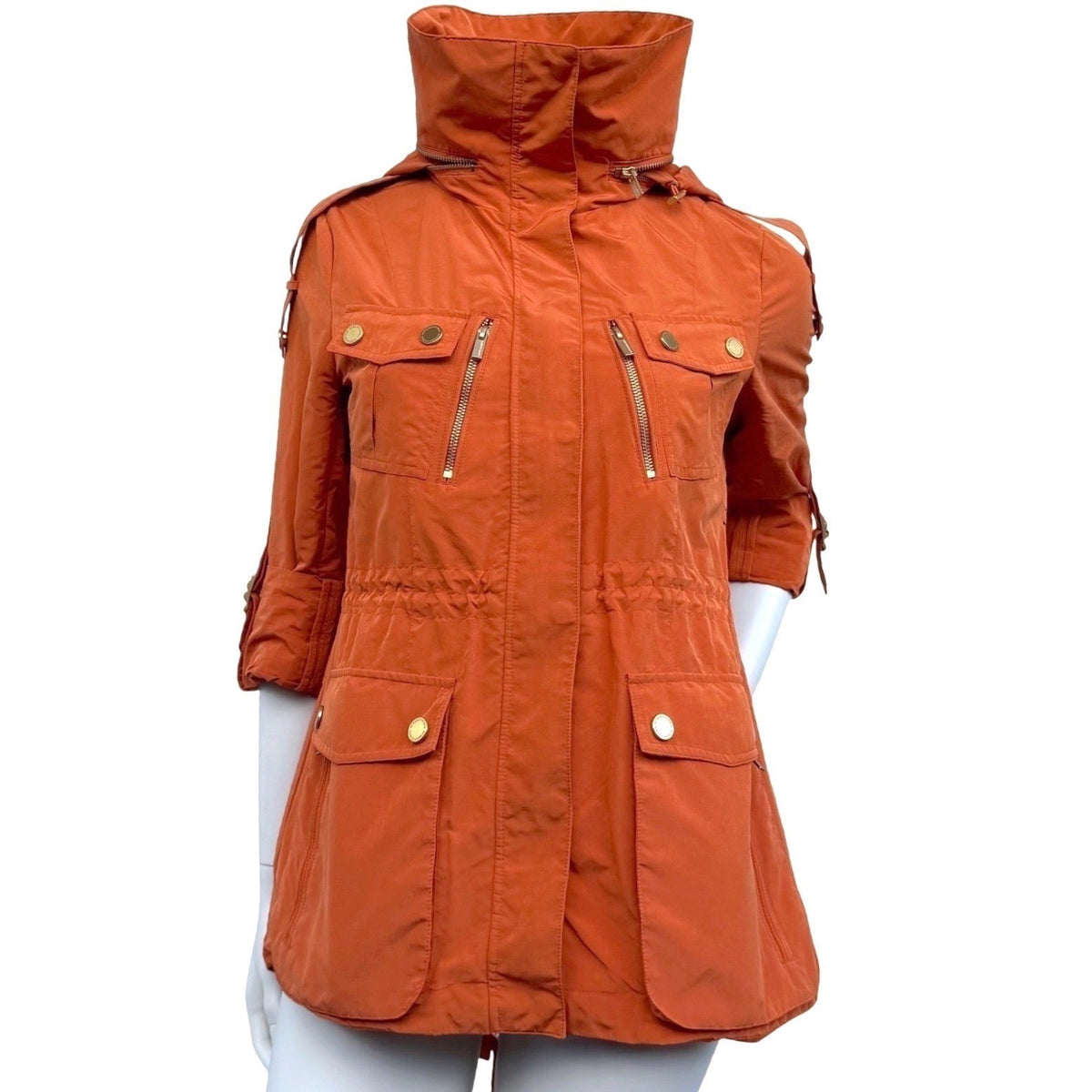 BCBGMAXAZRIA Burnt Orange Utility Anorak | M — detail photo 2
