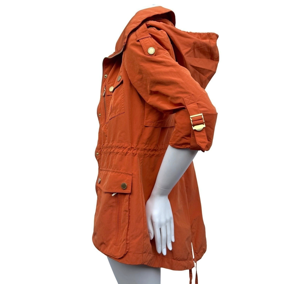 BCBGMAXAZRIA Burnt Orange Utility Anorak | M — detail photo 3