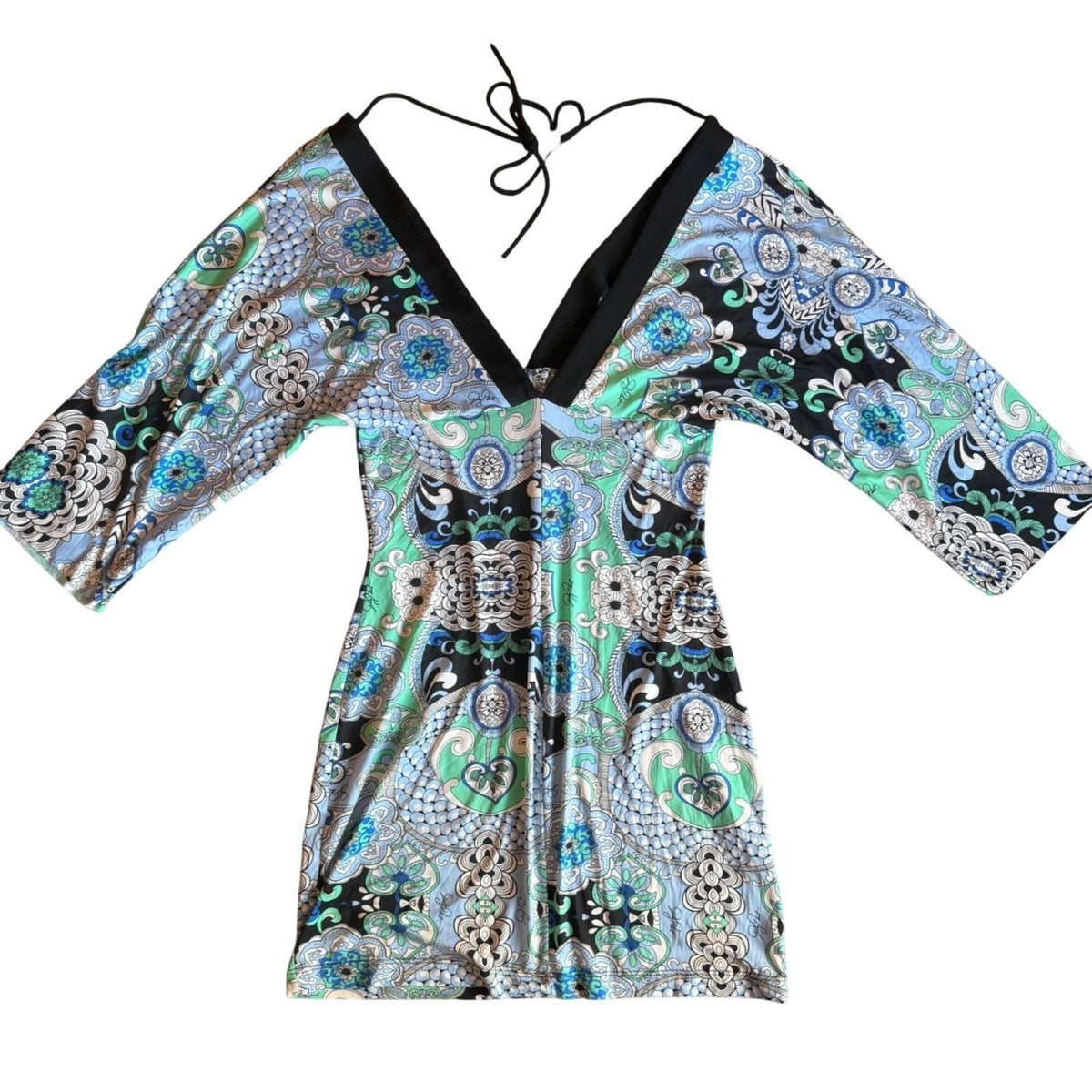 Baby Phat Paisley Kimono Sleeve Dress | L — detail photo 10