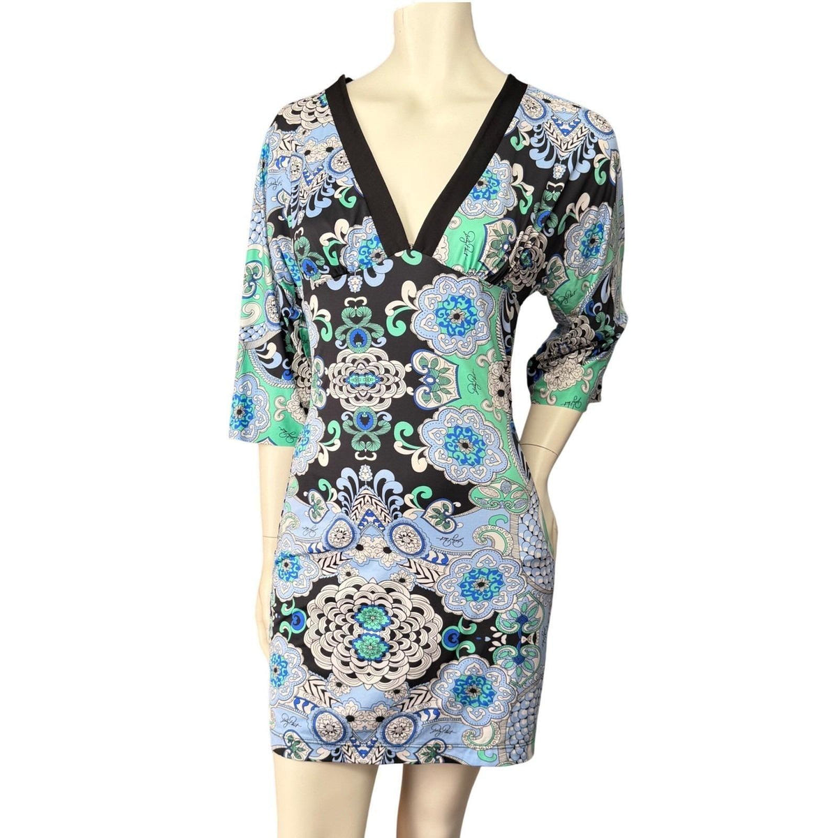 Baby Phat Paisley Kimono Sleeve Dress | L — detail photo 4