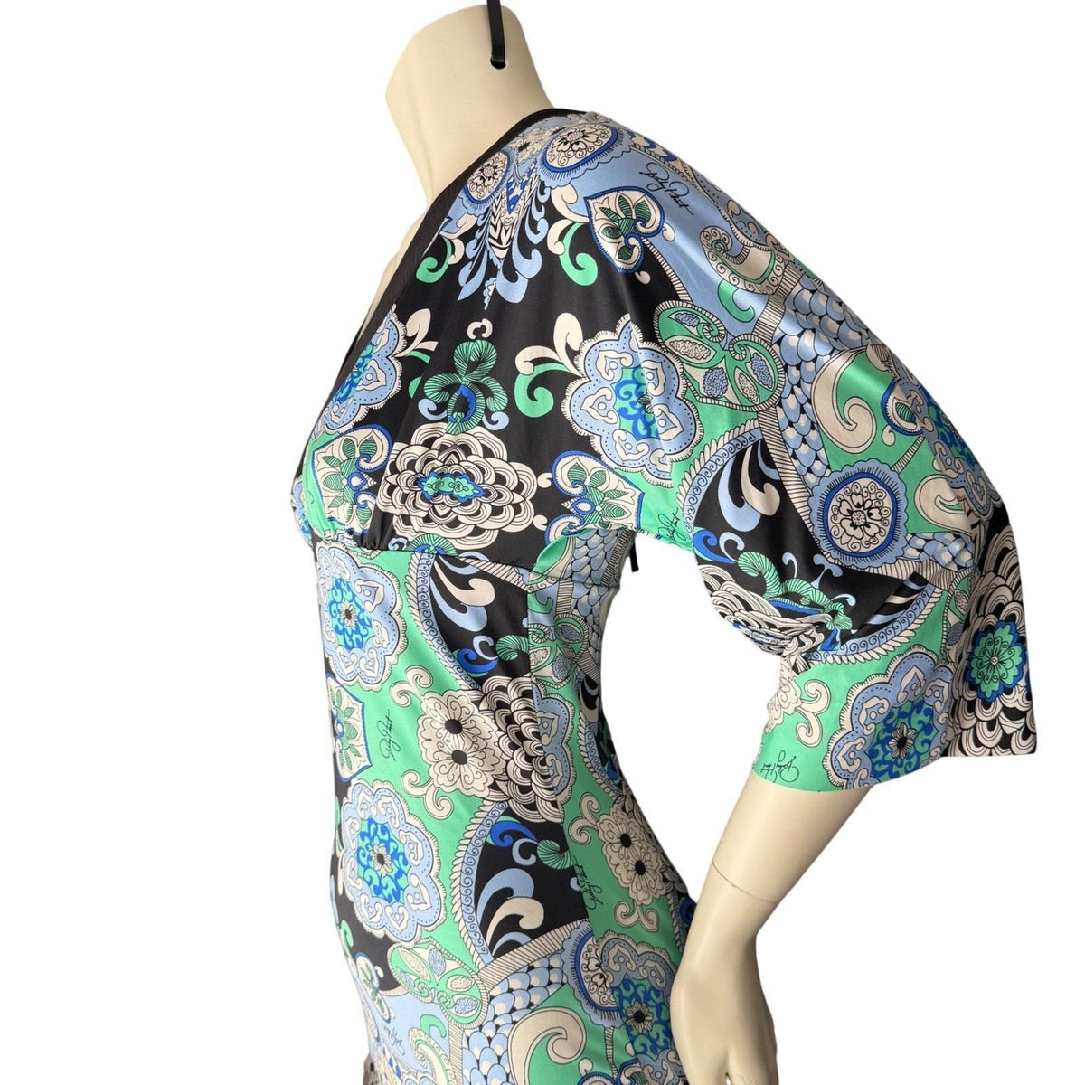 Baby Phat Paisley Kimono Sleeve Dress | L — detail photo 6