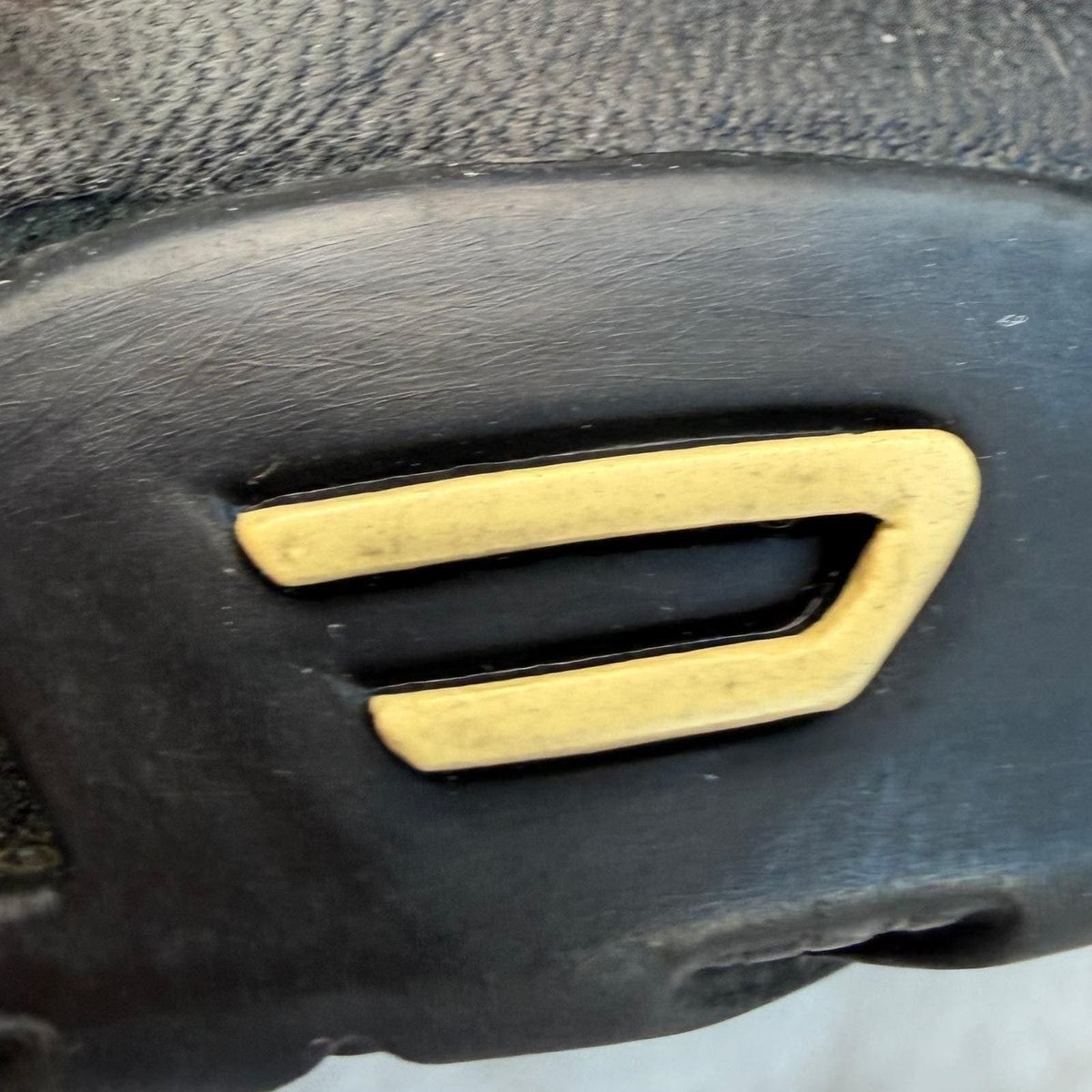 Diesel Nico Vintage Y2K Moto Racing Boots Leather Black Yellow Knee High Zip 6.5