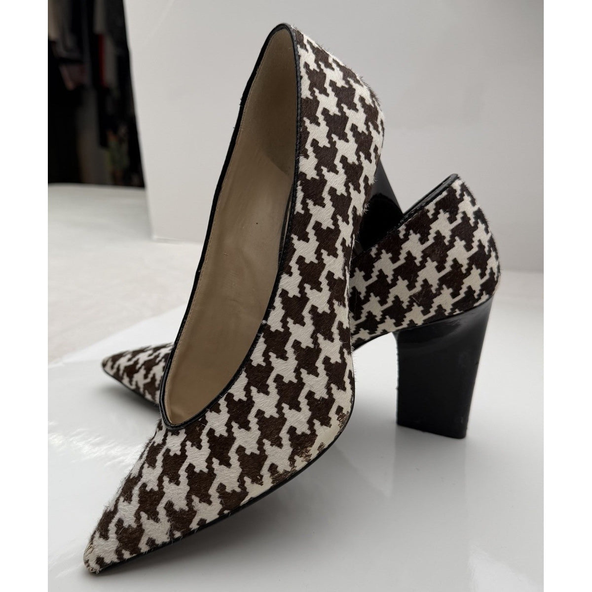 Nine West Houndstooth Haircalf Pointed Heels | 10 — detail photo 11
