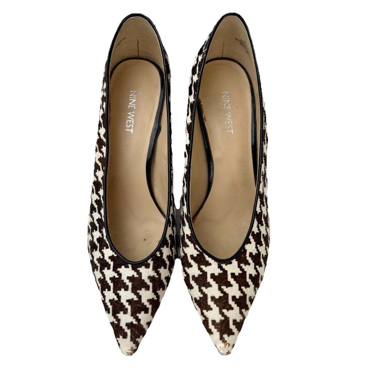 Nine West Houndstooth Haircalf Pointed Heels | 10 — detail photo 2