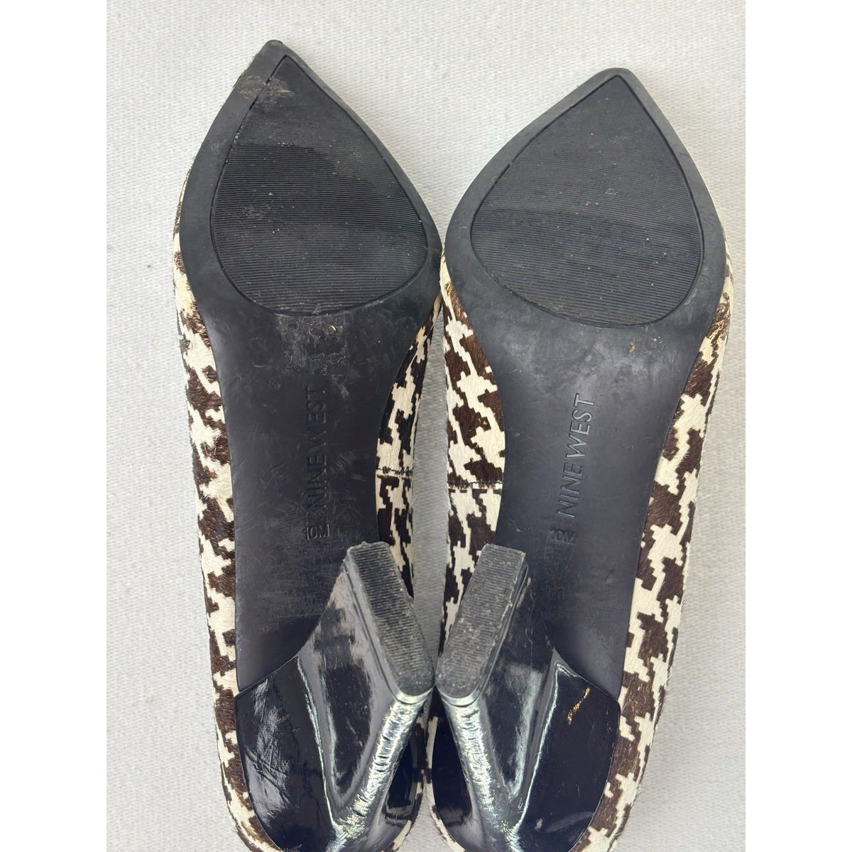 Nine West Houndstooth Haircalf Pointed Heels | 10 — detail photo 6
