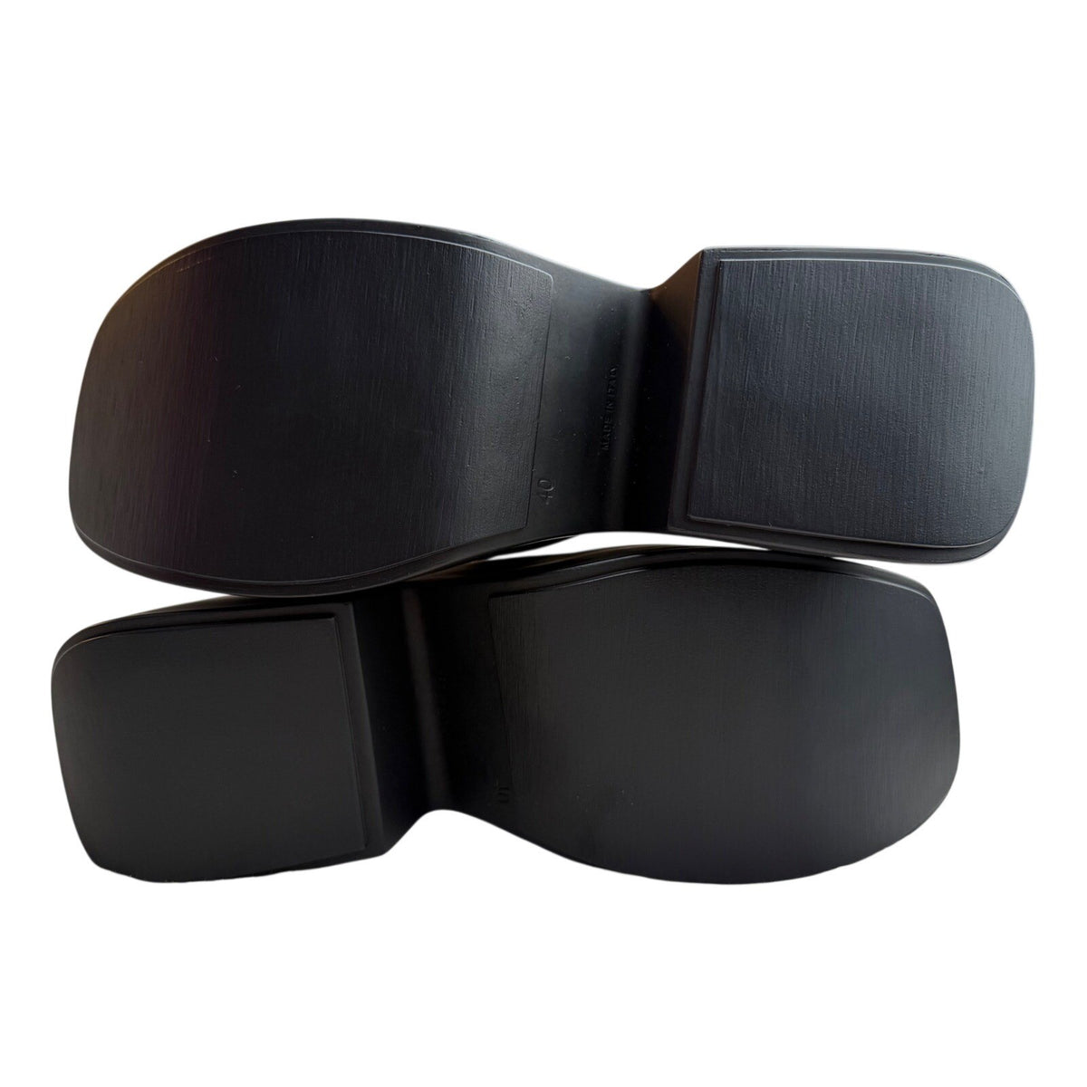 L'Intervalle Fidele Black Leather Platform Mules | EU40 — detail photo 3