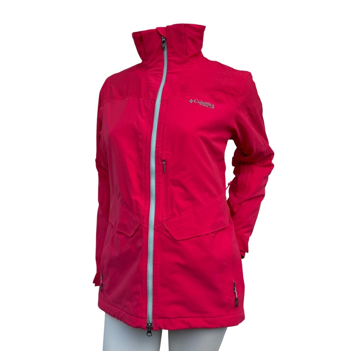 Columbia Titanium Raspberry Omni-Heat Ski Jacket | S — front view