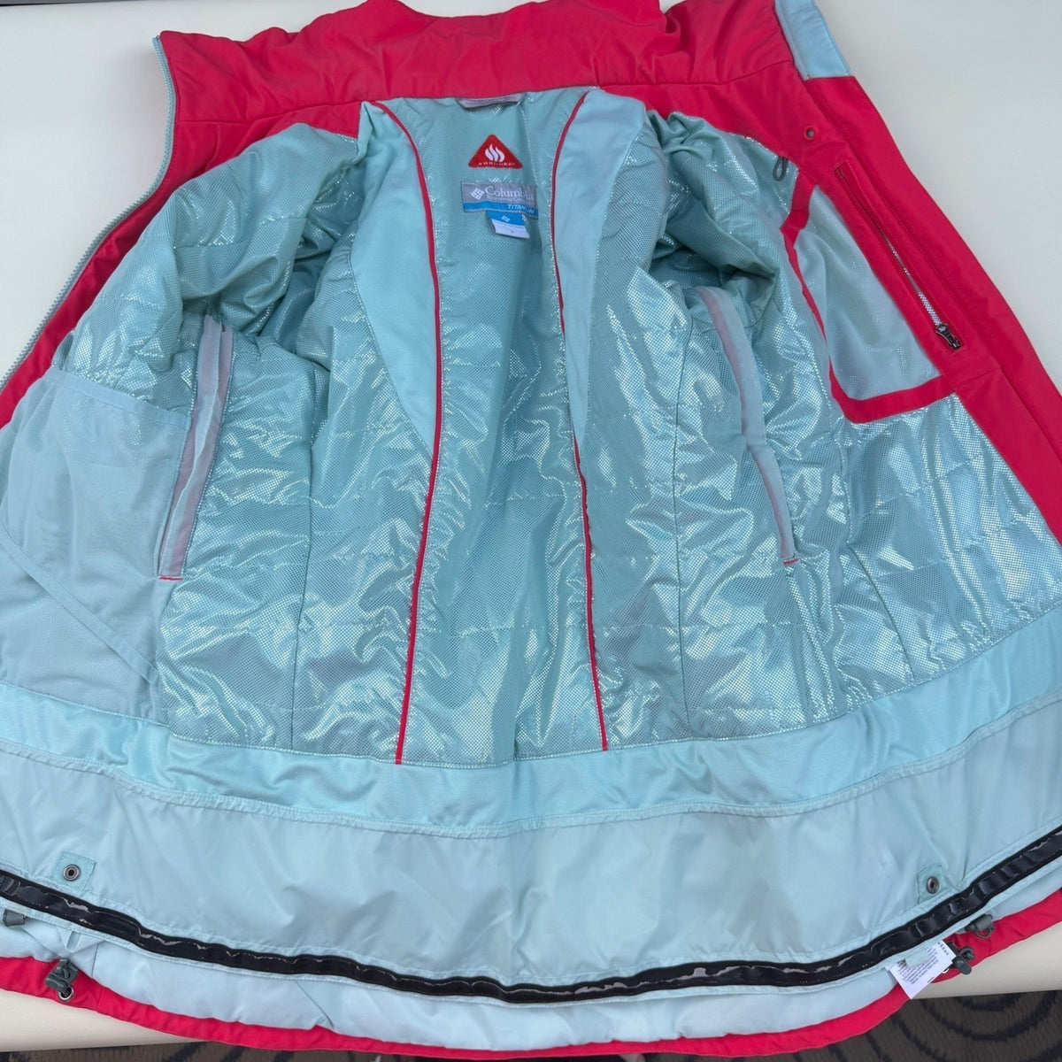 Columbia Titanium Raspberry Omni-Heat Ski Jacket | S — detail photo 7