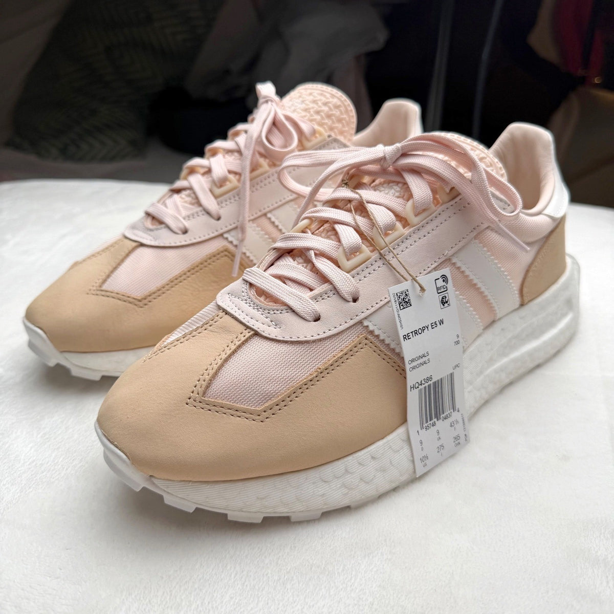 Adidas Retropy E5 Boost Sneakers Pink & Tan | W10.5 — detail photo 4