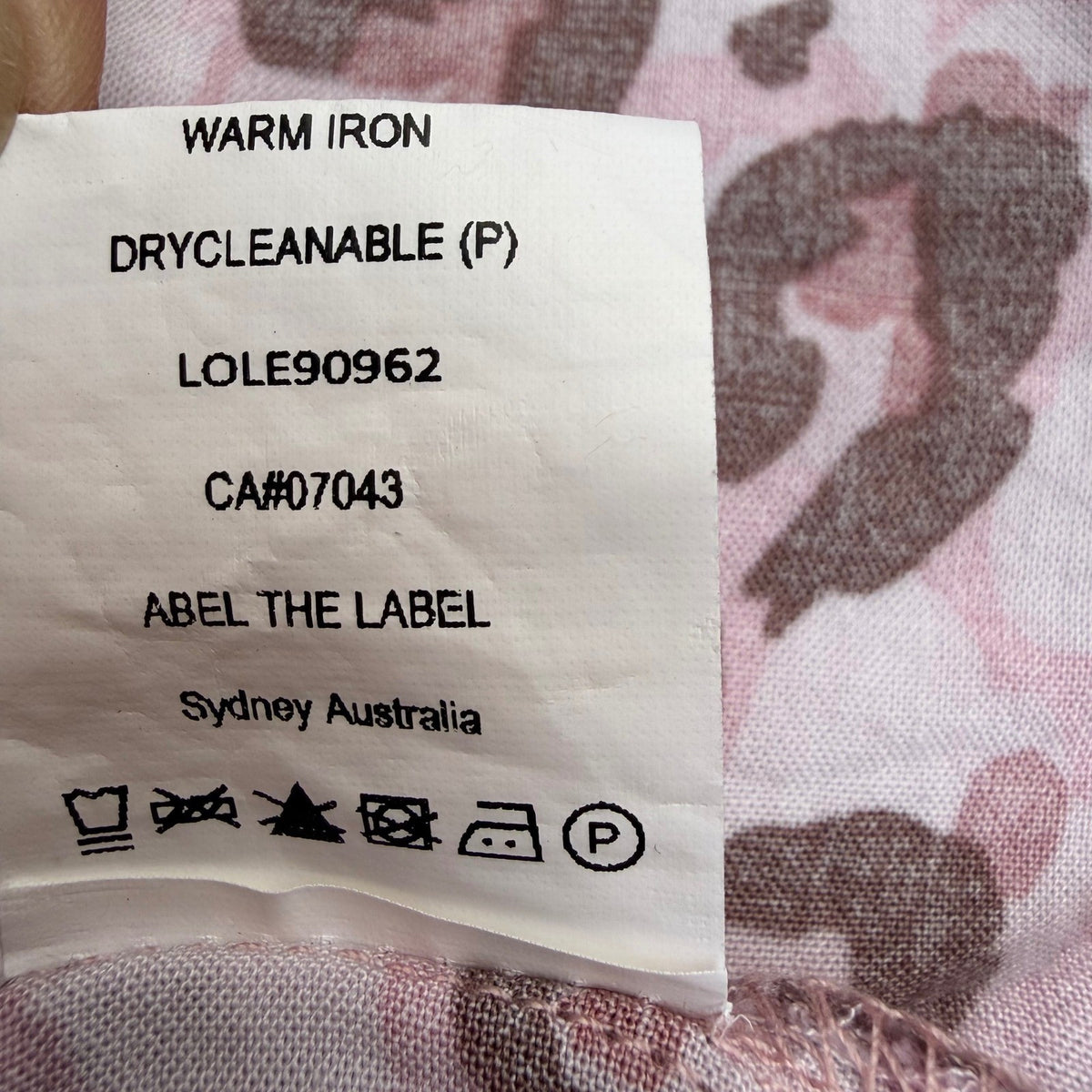 Abel The Label Pink Leopard Smocked Maxi Dress | M — detail photo 14